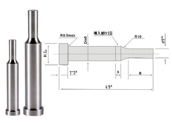 ASTMプラスチック型のイジェクターPin 1.2344ミラーは精密型の部品を錫メッキするコーティングを磨いた