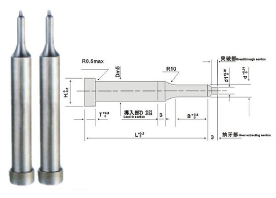 AISI DINのヘッド金属SKD11の出版物のダイスの部品のあたりの試験穿孔器セット