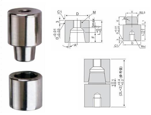 S136先を細くすることロックPinの単位を取付ける高周波プラスチック注入型