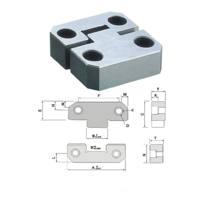 1.2210ブロックの正方形のブロックを見つけるTiCNは型の付属品を置いた